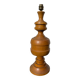 Large turned wooden lamp base