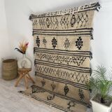 Handmade Moroccan Berber carpet 223 x 143 CM