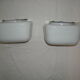 Pair of wall lamps or square ceiling lamp from the 50s