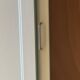 Armoire parisienne penderie 1960 vert grisé rénovée 