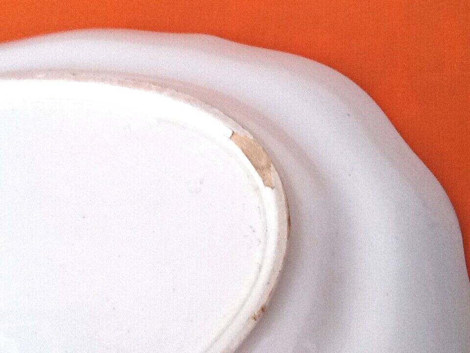 K&G (Keller & Guerin) Half-Porcelaine Lunéville Large polylobed serving dish late 19th century