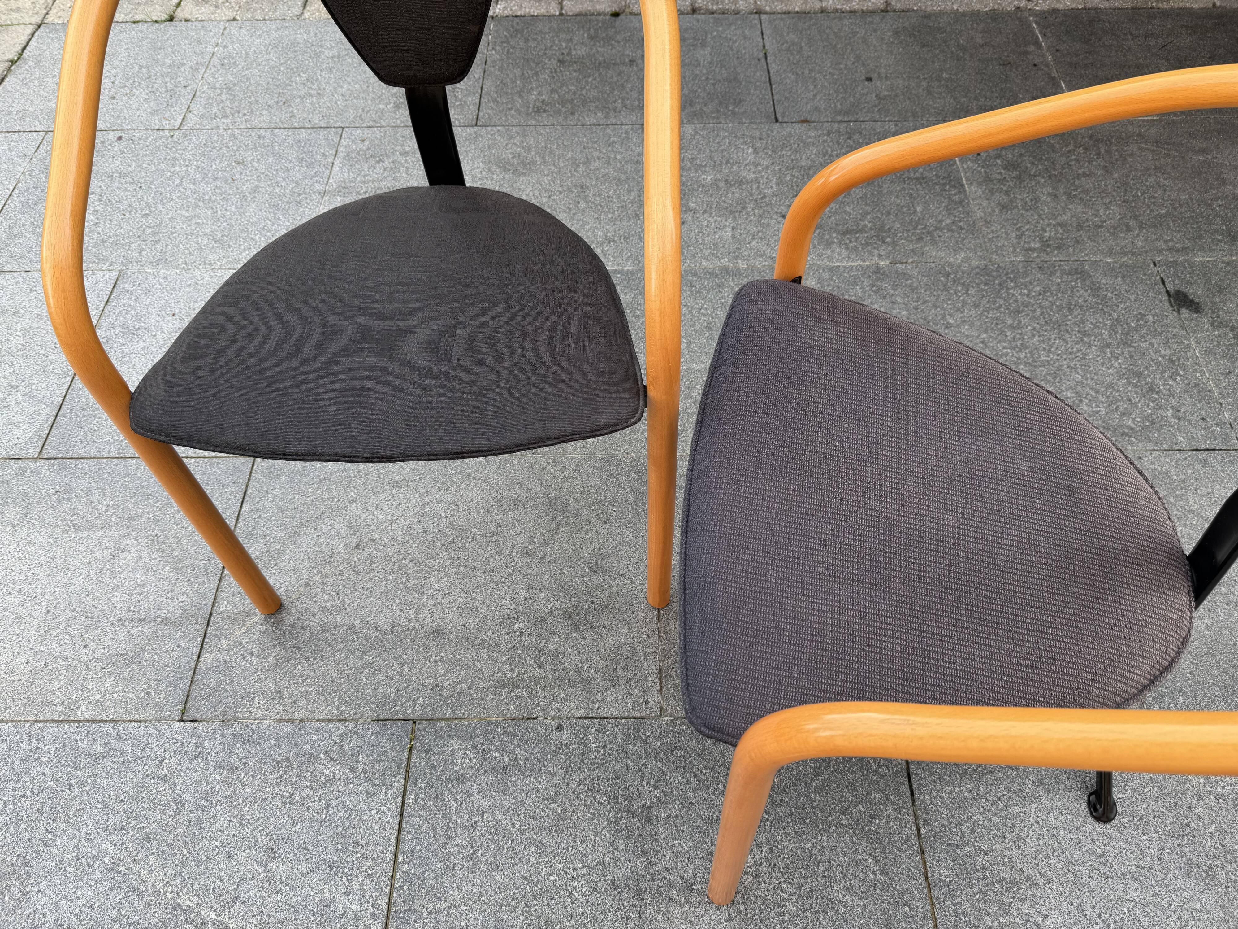 Set of 4 Tacchi chairs by Toshiyuki Kita Japan 80s