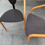 Set of 4 Tacchi chairs by Toshiyuki Kita Japan 80s