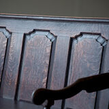19th century oak settle bench