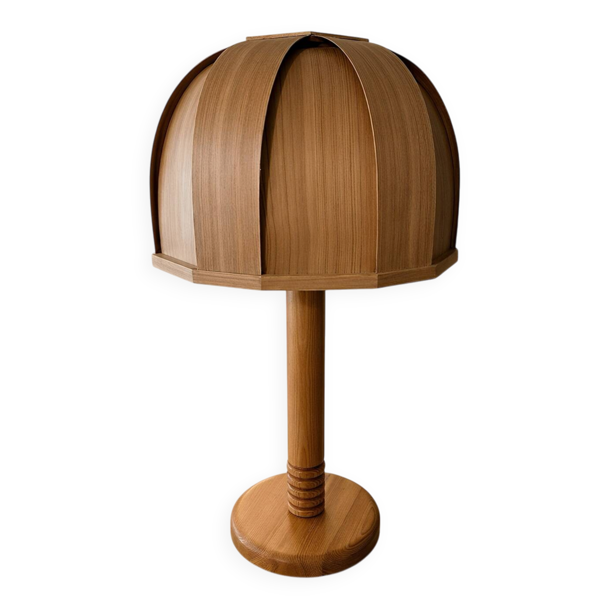 Lampe GB Solbacken Svarveri Suède circa 1970