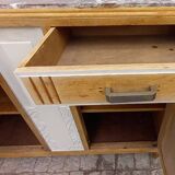 Vintage art deco marble sideboard.