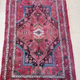 Tapis ancien persan épais en laine noué main 140 x 224 cm