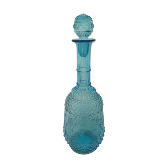 Carafe ancienne bleue turquoise