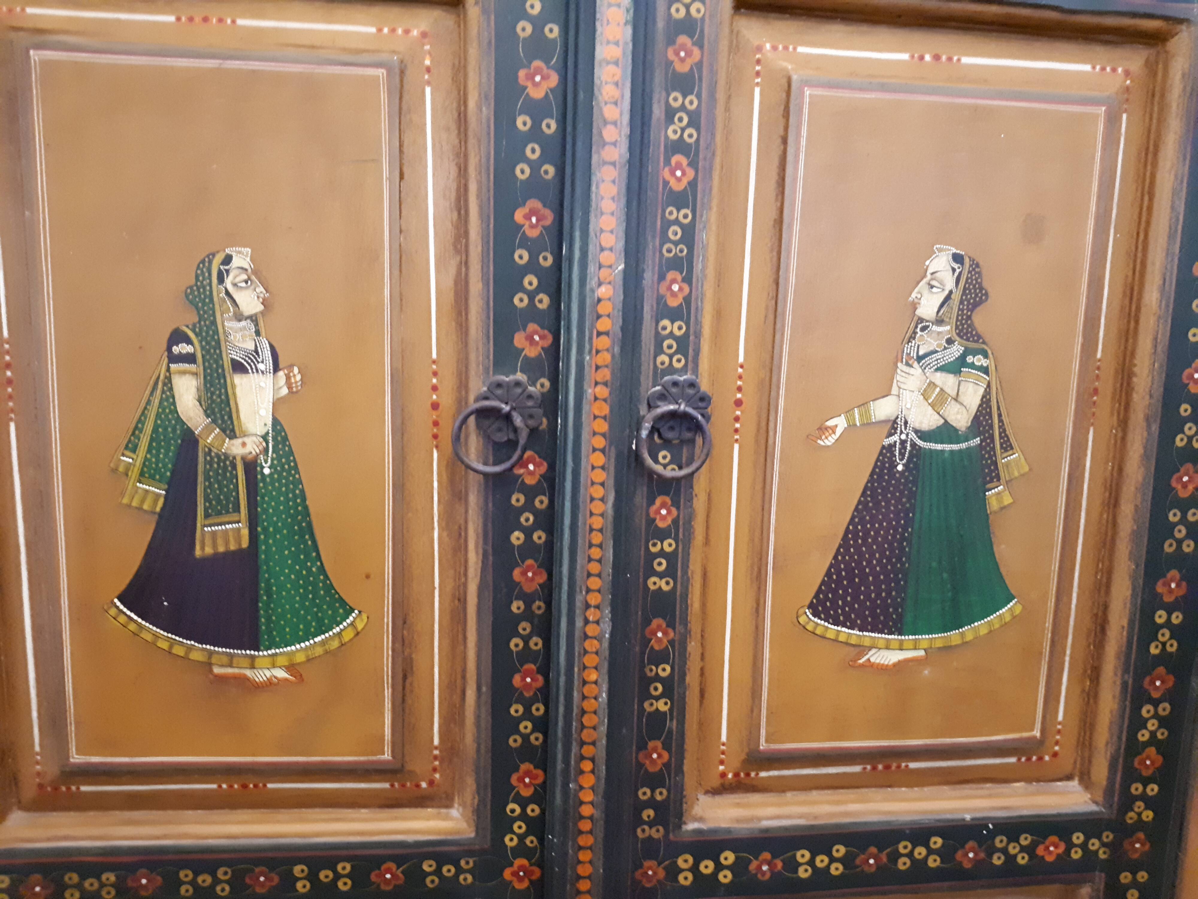 Indian wardrobe - handcrafted, hand-painted