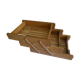 Old mail sorter, 3 sliding bannettes, entirely made of wood