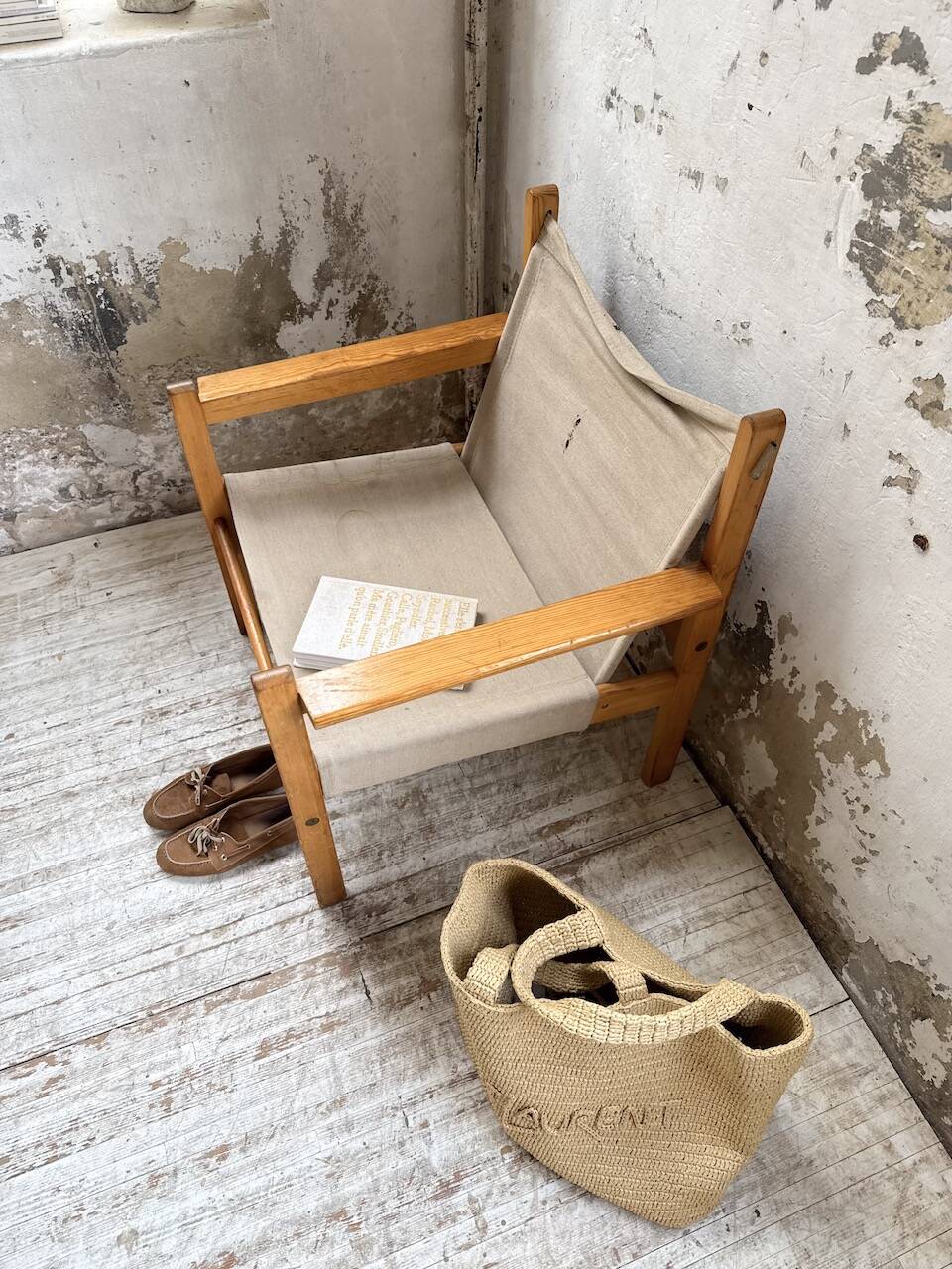Safari chair in pine by Rold Rastad and Adolf Relling, 1960.