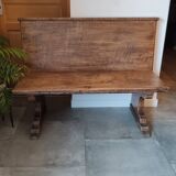 Antique solid wood bench