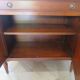 Louis XVI-style sideboard - 1 drawer - fluted legs - mahogany - solid wood