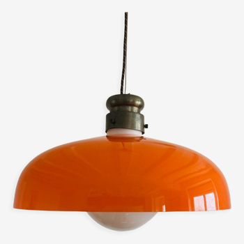 Murano Orange pendant lamp by Alessandro Pianon for Vistosi, Italy year 60