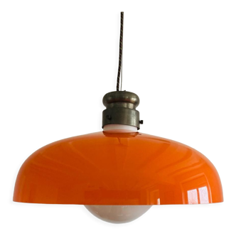 Murano Orange pendant lamp by Alessandro Pianon for Vistosi, Italy year 60