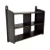 Vintage wooden wall shelve rack in oak brutalist minimalist design