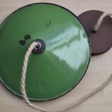 Industrial suspension, green enamel shade