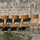 Lot de 4 chaises Formica pieds compas