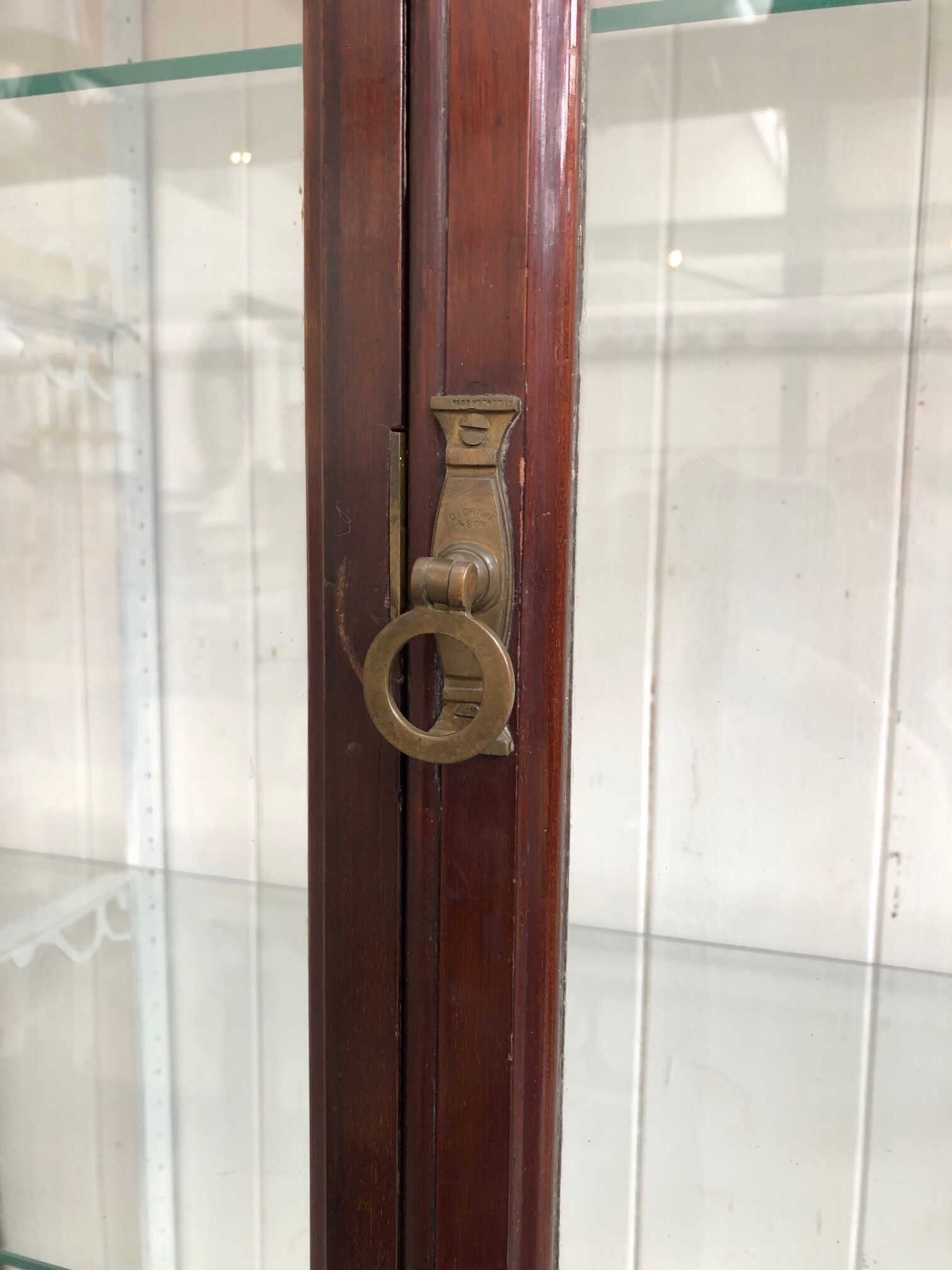 Former museum showcase