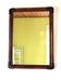 Antique mirror in bamboo and woven leather