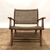 Pair of rope armchairs by Olivier de Schrijver