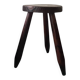 Brutalist wooden farm stool