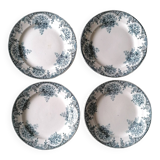 4 Saint Amandinoise dessert plates Pompadour collection