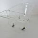 Table en plexiglas design de David Lange pour " Les invisibles du marais "