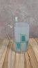 Vintage glass pitcher from the 1950s – geometric design