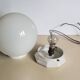 Plafonnier boule en opaline, Art Déco/industriel — années 1930-1950