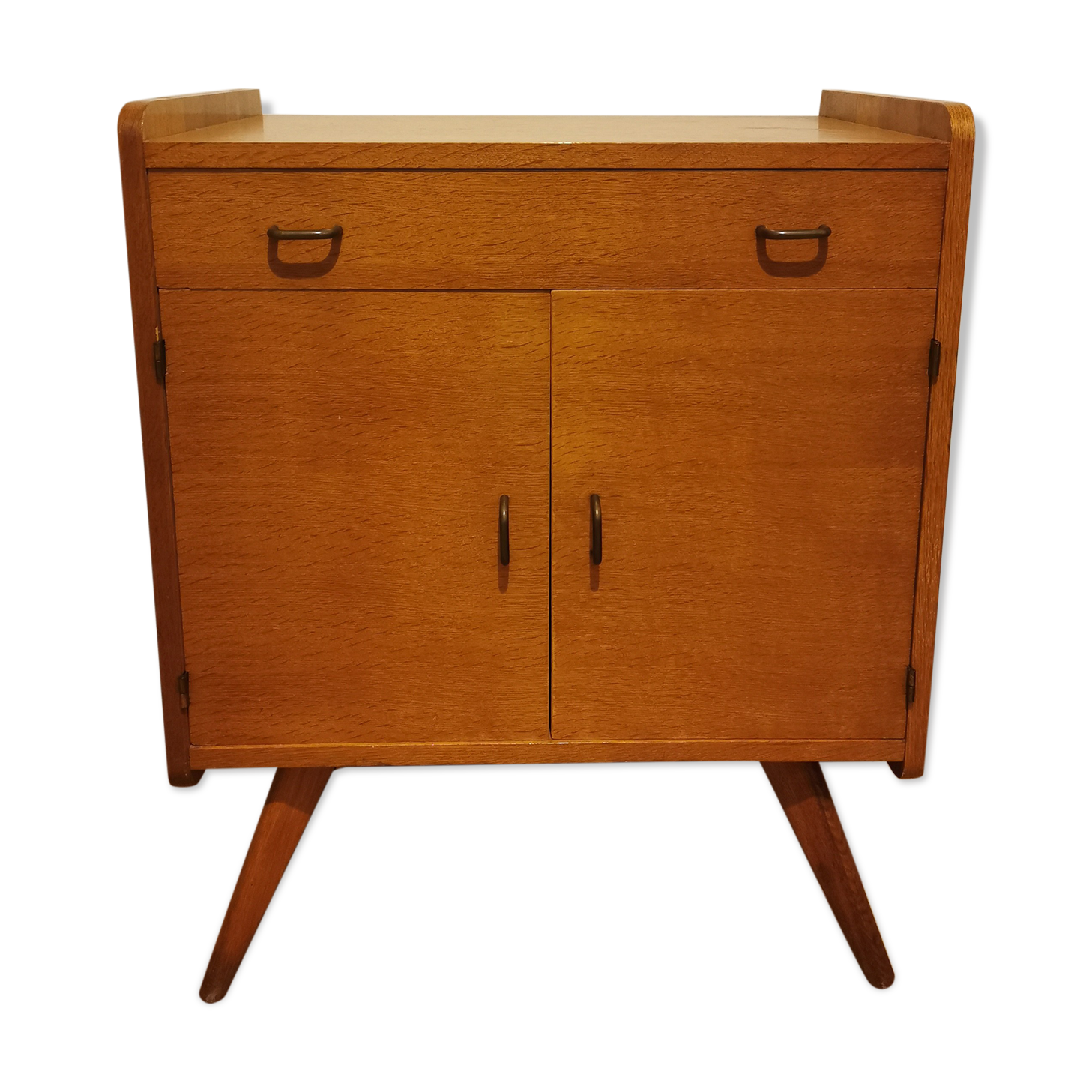 Meuble de rangement des années 50 en chêne