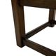 Vintage wooden stool straw seat 60s minimalist design