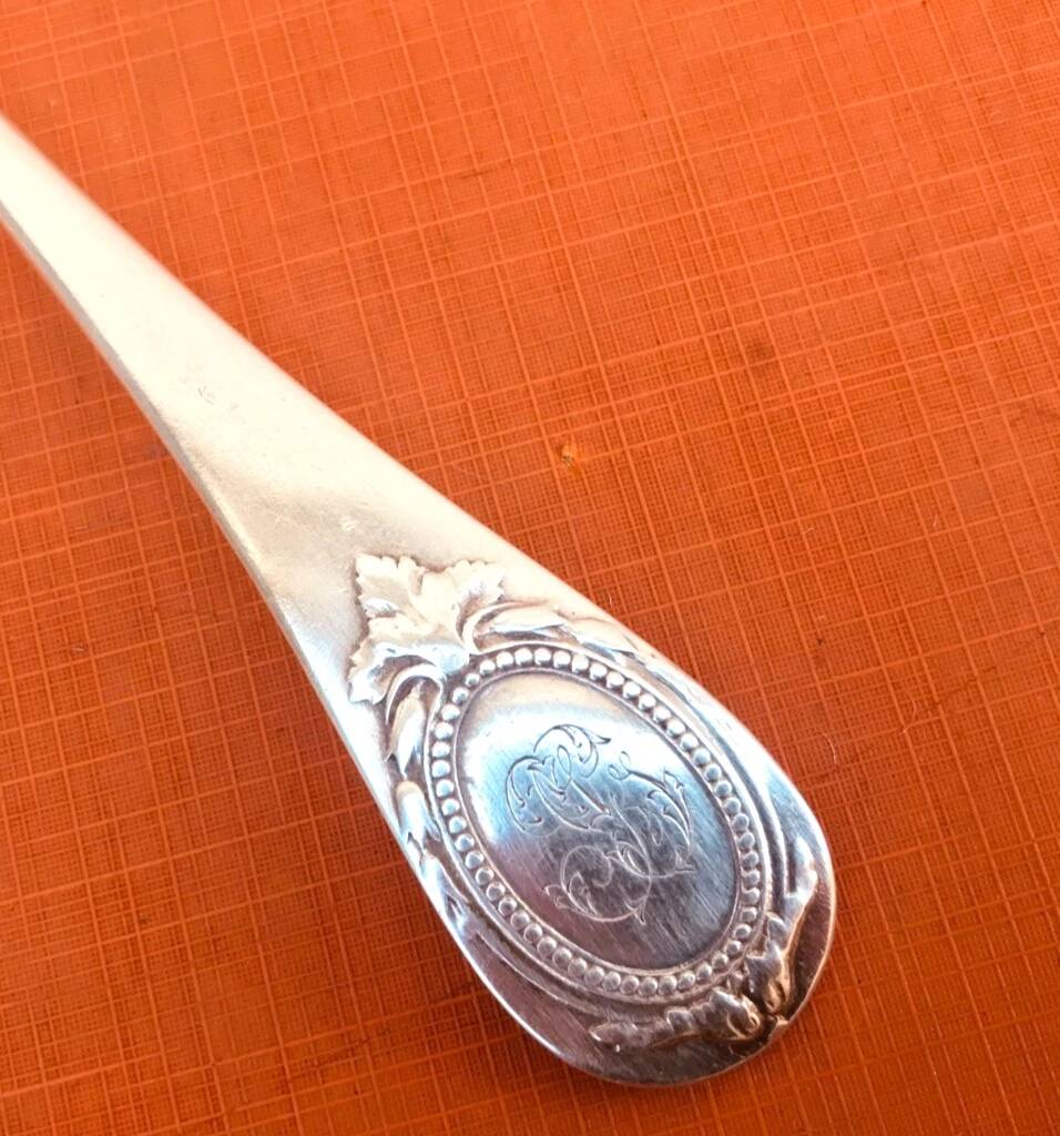 5 table forks Orfèvre Christofle Collection Fidelio baguette