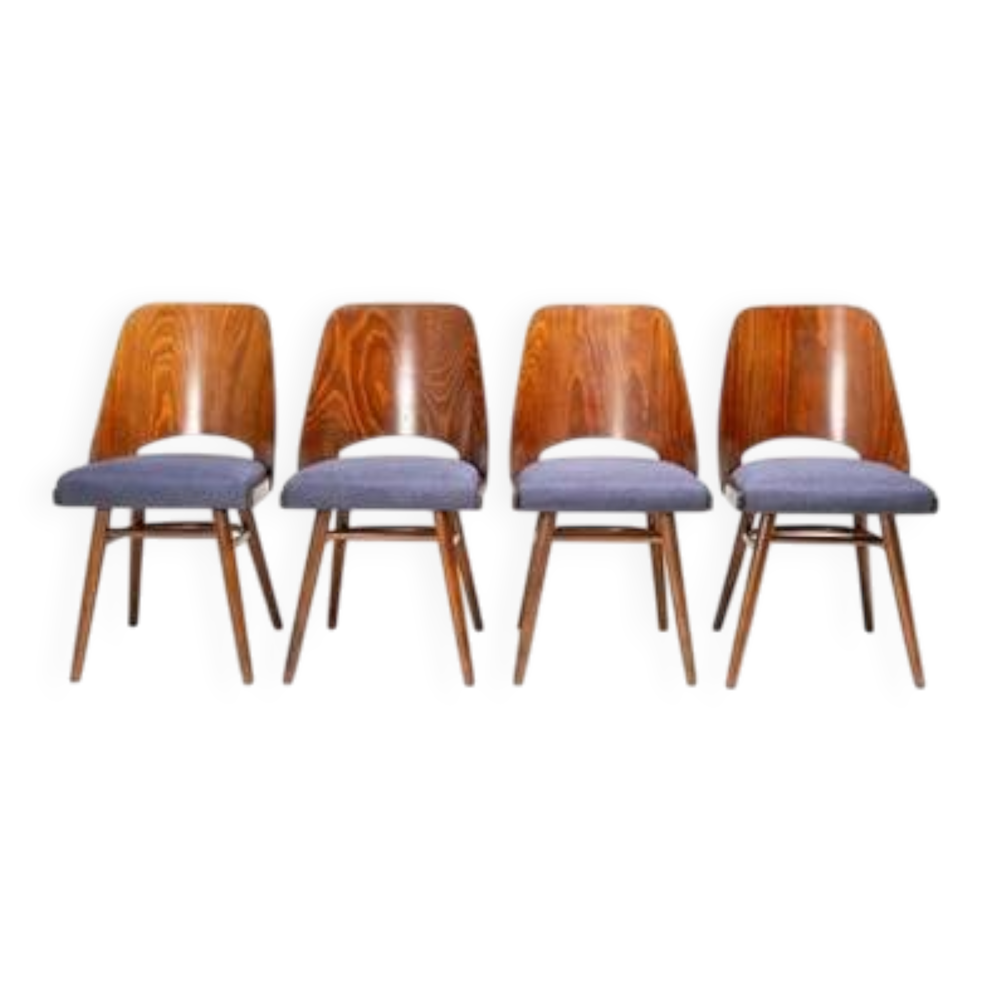Set of 4 TON 514 chairs, Oswald Haerdtl, Czechoslovakia, 1950s