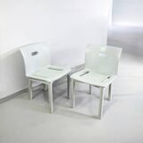 Model 4870 Dining Chairs by Anna Castelli Ferrieri for Kartell, 1980s, Set of 2