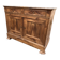 Antique low sideboard in solid cherry wood with 2 doors and 3 drawers