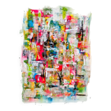 Abstract painting table