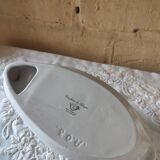 Duck-shaped foie gras dish, Sologne porcelain