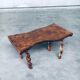 Brutalist Style Handcrafted Oak and Grape Wood Side Table, 1950s