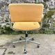 Fauteuil à roulettes Strafor en tweed jaune 1970