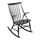 Beech rocking chair, Illum Wikkelsø, N. Eilersen, Denmark, 1960