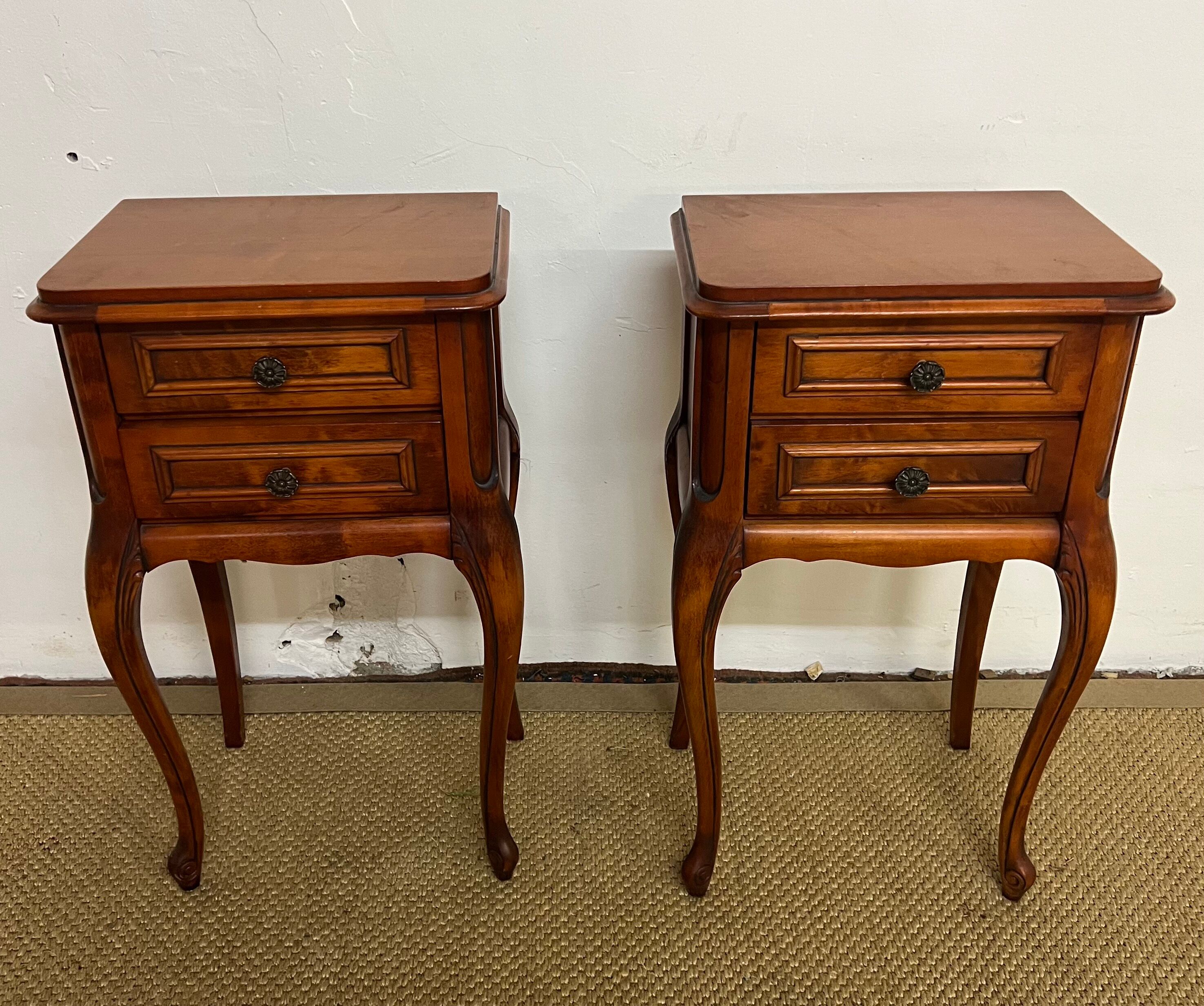 Pair of Louis XV style bedside tables