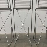 Kreuzschwinger Bar Stools 2nd Generation German by Till Behrens for Till Behrens Systeme, 2000s, set of 4