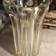 Thick molded glass vase, 50s