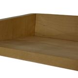 Vintage wooden wall shelve rack bookshelf in pinewood