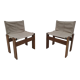 Pair of Monk chairs by Afra & Tobia Scarpa for Molteni, 1970S