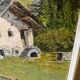 Oil on canvas mountain landscape Alps