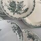 Compositions 6 green ironstone plates - Sarreguemines earthenware