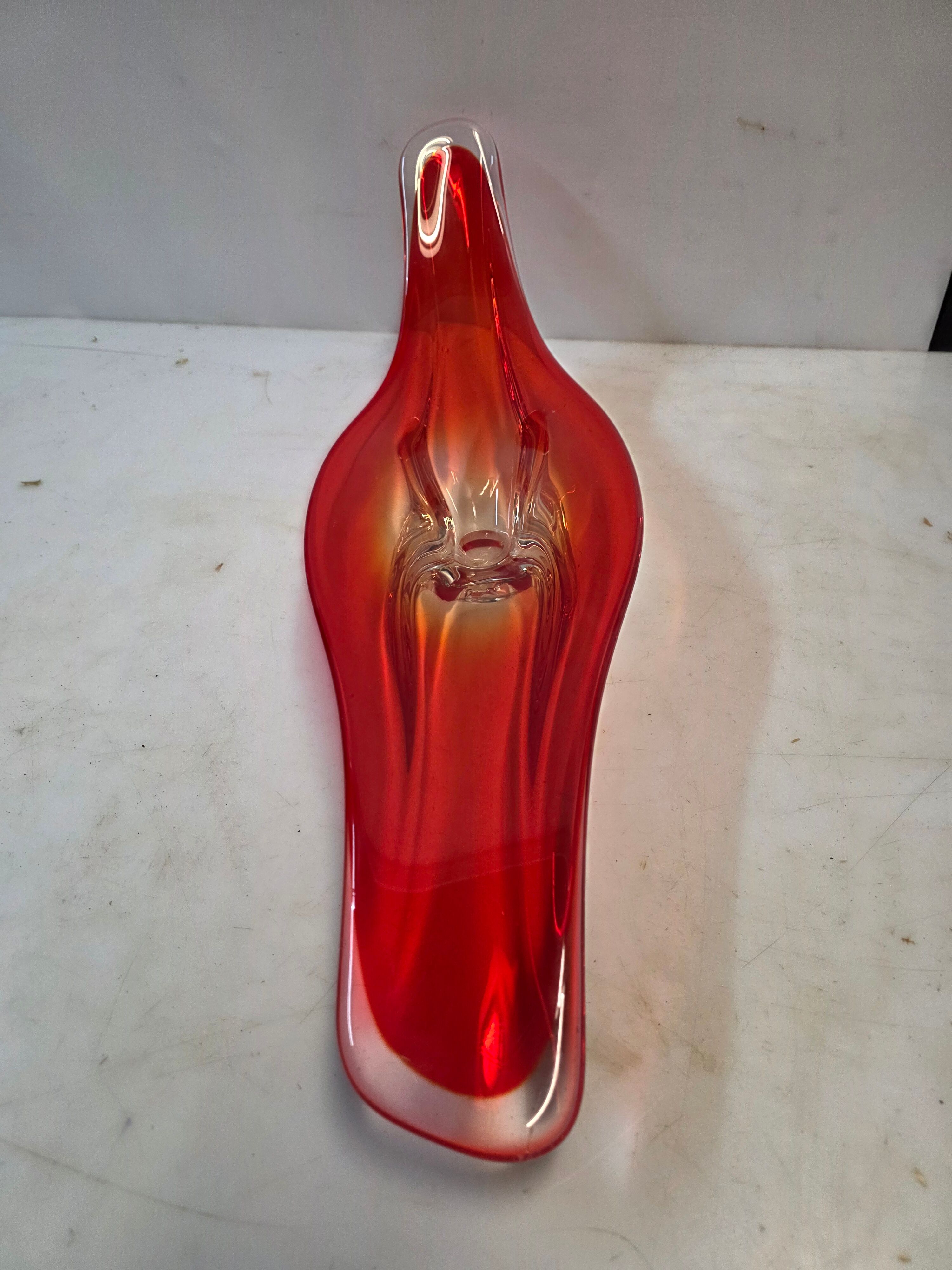 Vintage blown glass centrepiece from the 70s - 65 cm