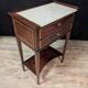 Pair of Louis XVI style mahogany bedside tables